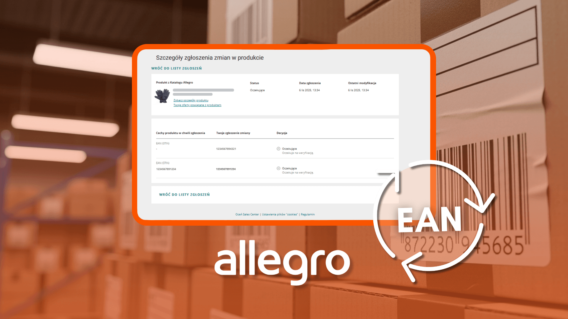 Zmiana kodu EAN na Allegro – instrukcja krok po kroku