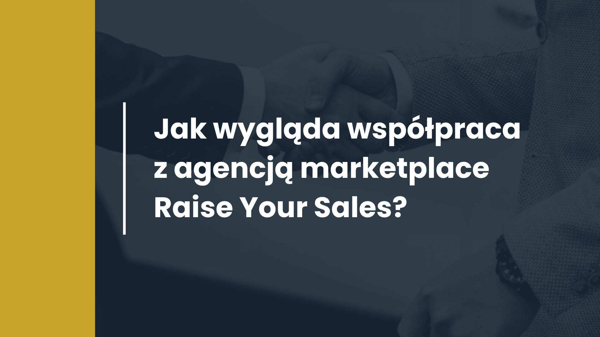 Jak wygląda współpraca z agencją marketplace Raise Your Sales?