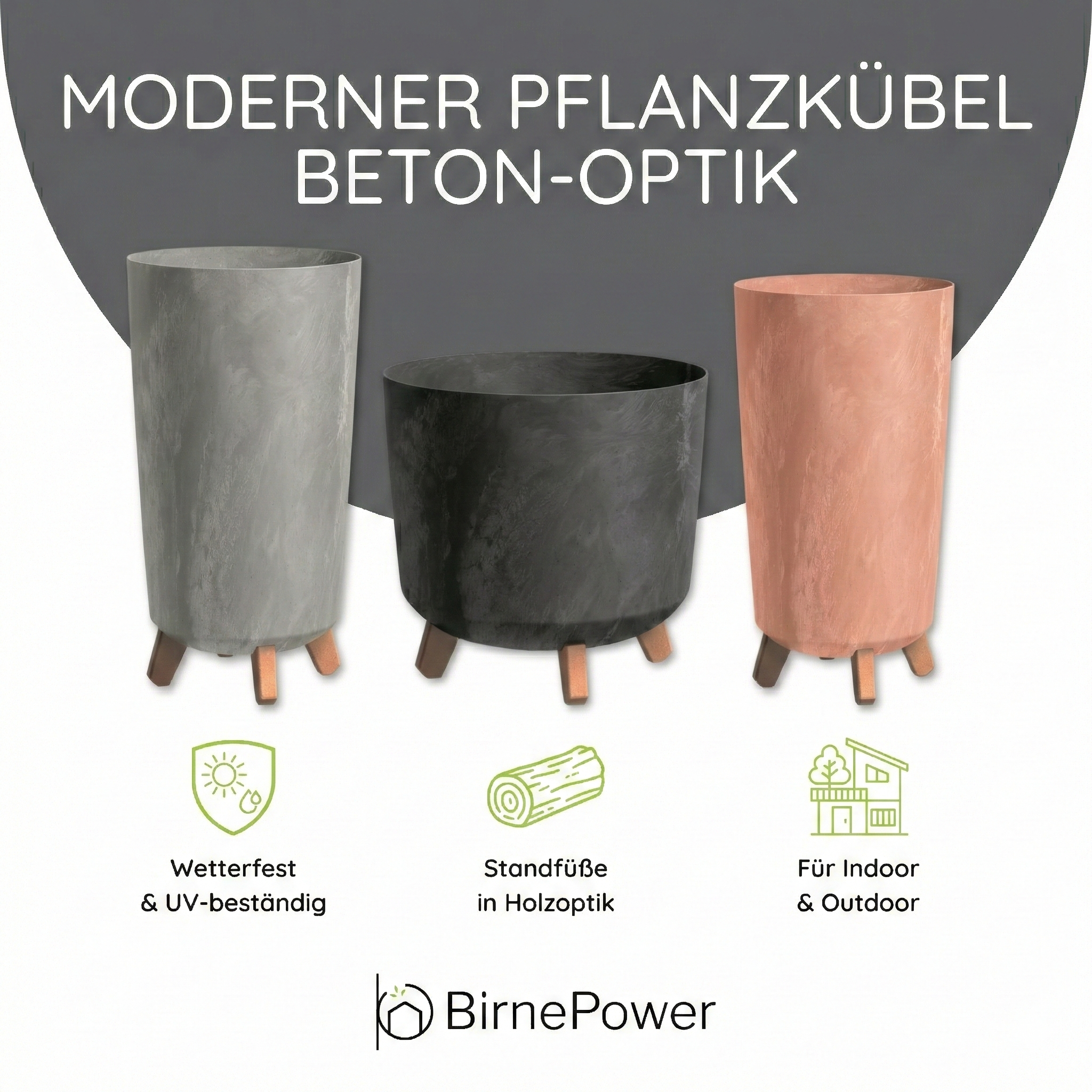 blumenkasten ferm living Plant Box Large Schwarz - ferm LIVING